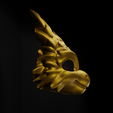 5.png Cute Dragon Cosplay Face Mask 3D print model