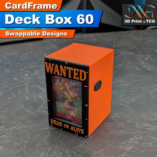 📦 CardFrame - デッキボックス60 ウォンテッド｜3Dプリント｜TCG