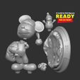 Print3D.jpg 3D file Santa Mickey Mouse・3D printing design to download