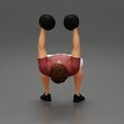 Girl-0002.jpg Muscular man working out in gym doing exercises with dumbbell chest