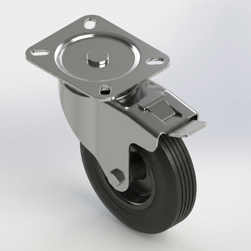 LOCKABLE CASTOR WHEEL_120mm DIAMETER