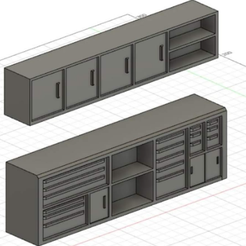 1.png 1/18 Cabinet de travail mécanique / Mechanical workstation diecast