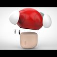 BOMBE.28.jpg Mushroom "Super" Retro 3D - Fan Art Figurine (Geek / Gaming Decoration)