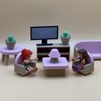 IMG_3416.jpg Complete 3D-Printed Dollhouse Living Room Set: Modern Miniature Furniture & Decor!