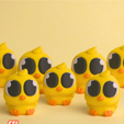 2.png Niedlicher Entenanhänger, Schlüsselanhänger - puffy