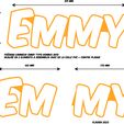 EMMY-2-COTES.jpg Emmy, Luminous first name , Lighting led name sign