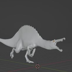 Spinosaurus_running.jpg Free STL file Spinosaurus - The Isle・3D printer model to download