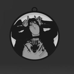 eddie1.jpg STL file KEYCHAIN EDDIE STRANGER THINGS - KEYCHAIN EDDIE STRANGER THINGS・Design to download and 3D print