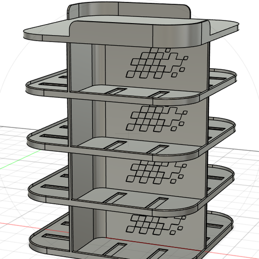 3DQubic67 HW Rotating Garage 3D model