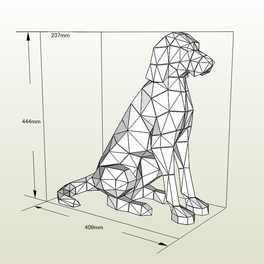 Archivo OBJ Pointer Dog Low Poly 3D MODELO PARA PAPERCRAFT 🐕 ・Modelo ...
