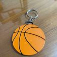 Llavero-pelota-basquet-bicolor-Stl-1.jpeg Bicolor basketball keychain / Keychain basketball