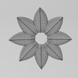 wf0.jpg Open Lotus leaves rosette onlay relief 3D print model
