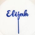 Elijah-stl-file-pic-2.jpg Elijah name Cake Topper