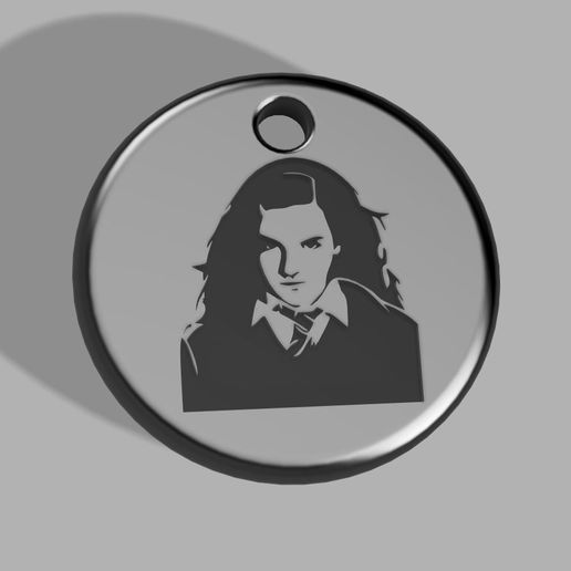 Hermione key ring 3D model