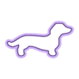 S037_d4_7.stl Cookie cutter, Dog, dogery, Dachshund, shape, dog shape, baking, tools, molds, dogs, cookiecutter, dog shape, more sizes