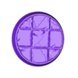 Square Tiled_Round_Base_32mm1.stl Quadratischer Kachelstein 32mm Basis