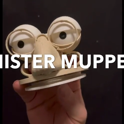 👀 Mr puppet moving eyes and mouth・ STL File for 3D printing・Cults