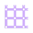 Matrix-Net-Border-Bottom-Left-Corner-3-Rows.stl Pixel WS2811 LED Matrix 2 Inch Spacing