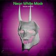 4.jpg White Mask from Neon White Game - Fan Art 3D print model