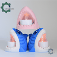 Cobotech-Summer Cute Shark Candle Holder_05.png Sommer Niedlicher Hai