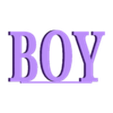 Boy.stl Gender Reveal Boy Girl decoration