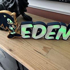 First name LED TO ASSEMBLE Eden Sonic