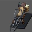 3.jpg MANDALORIAN SPEEDER BOBA FETT HELMET AND CARGO DISNEY STATUE 3D print model