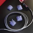 oni_keycaps_04.jpg STL file Japanese Masks Keycaps - Mechanical Keyboard・3D printer design to download