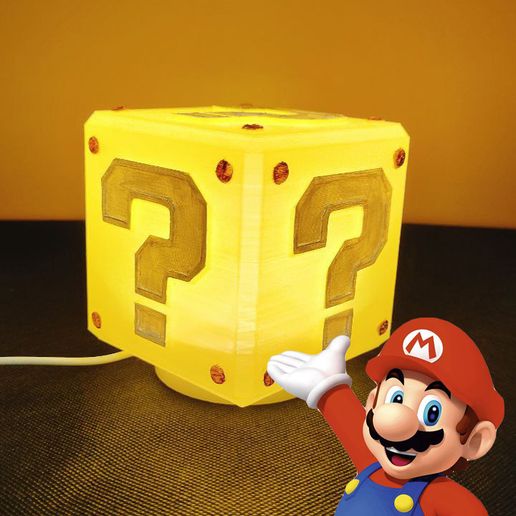 Mario Question Mark Box・ STL File for 3D printing・Cults