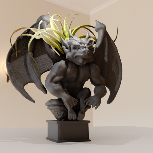 STL file gargoyle planter pot flower vase stl 🪴 ・3D print model to ...