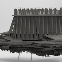 untitled.4148.png OBJ file Grand Cathedral Airship 9・3D printing idea to download, aramar