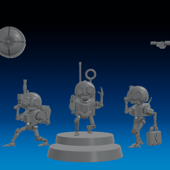 1-expendable-pack-monopose-posterboys.png EXPENDABLE SERVOCORES - ASSISTANT DROID SQUAD -MONOPOSE- 28mm