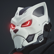 006.png Evo Cat-  cosplay sci-fi mask - digital stl file for 3D-printing