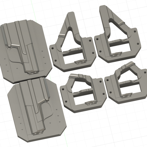 Smith & Wesson M&P Shield 9/40 Pancake Vacuum Mold 3D model