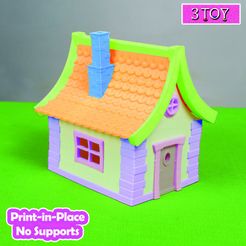 Cartoon-House2.jpg STL file Cute House・3D printing idea to download
