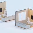 Low-poly-living-room_1-Photo.jpg Low poly orthographic view of living room studio house CG model