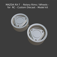 New-Project-2021-05-24T223848.744.png MAZDA RX-7 - Rotary Rims / Wheels - for RC - Custom Diecast - Model kit