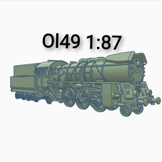 😤 Ol49 PKP 1:87 Steam locomotive・Free STL File for ・Cults