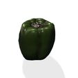 3.jpg GREEN PEPPER 3D MODEL - 3D PRINTING - OBJ - FBX - 3D PROJECT GREEN PEPPER VEGETABLE FOOD KITCHEN EAT