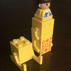 Sponge_bob_print.jpg Free STL file SpongeBob Duplo・3D printer model to download
