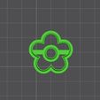 Flor3-1.jpg Polymer clay / cookie cutter pack flower shape #3