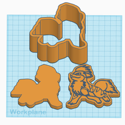 058-Growlithe-1.png 3D-Datei Pokemon: Growlithe 3 Stück Badebombenform・3D-druckbares Modell zum Herunterladen