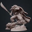 wip 12.jpg One Piece - Edward Newgate - Statue à barbe blanche imprimée en 3d