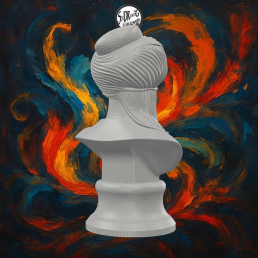 jpg_frame_18.jpg Mathematician Al Khwarizmi Bronze Bust – SoliDRawinGs SG3233