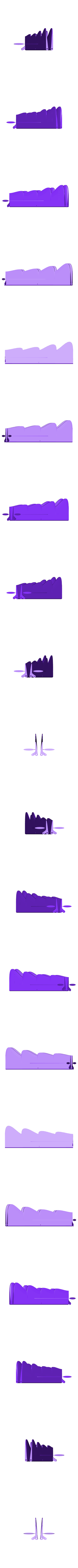 Aileron01-feathers.STL Melusine - 3D printed electric glider and FPV platform