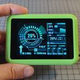 PXL_20230129_164402984.jpg STL file Case (wall mount solid, round frame) for *WT32-SC01 Plus* by wireless-tag an (ESP32 development board With 3.5 Inch LCD IPS Display Touch Screen)・3D printer model to download