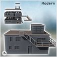 3.jpg Modern flat-roofed building with observation balcony and multiple windows (47) - RAF Aeroport Modern WW2 WW1 World War Diaroma Wargaming RPG Mini Hobby