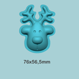 size.png Christmas Reindeer Face - Molding Arrangement EVA Foam