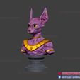 Sphynx Cat_Beerus_Bust_3dprintable_stl_03.jpg Beerus Dragon Ball Super Bust