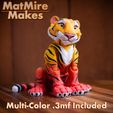 Tiger-0183-copy.jpg 3D file Tiger articulated figure, print-in-place, cute-flexi・3D printer design to download